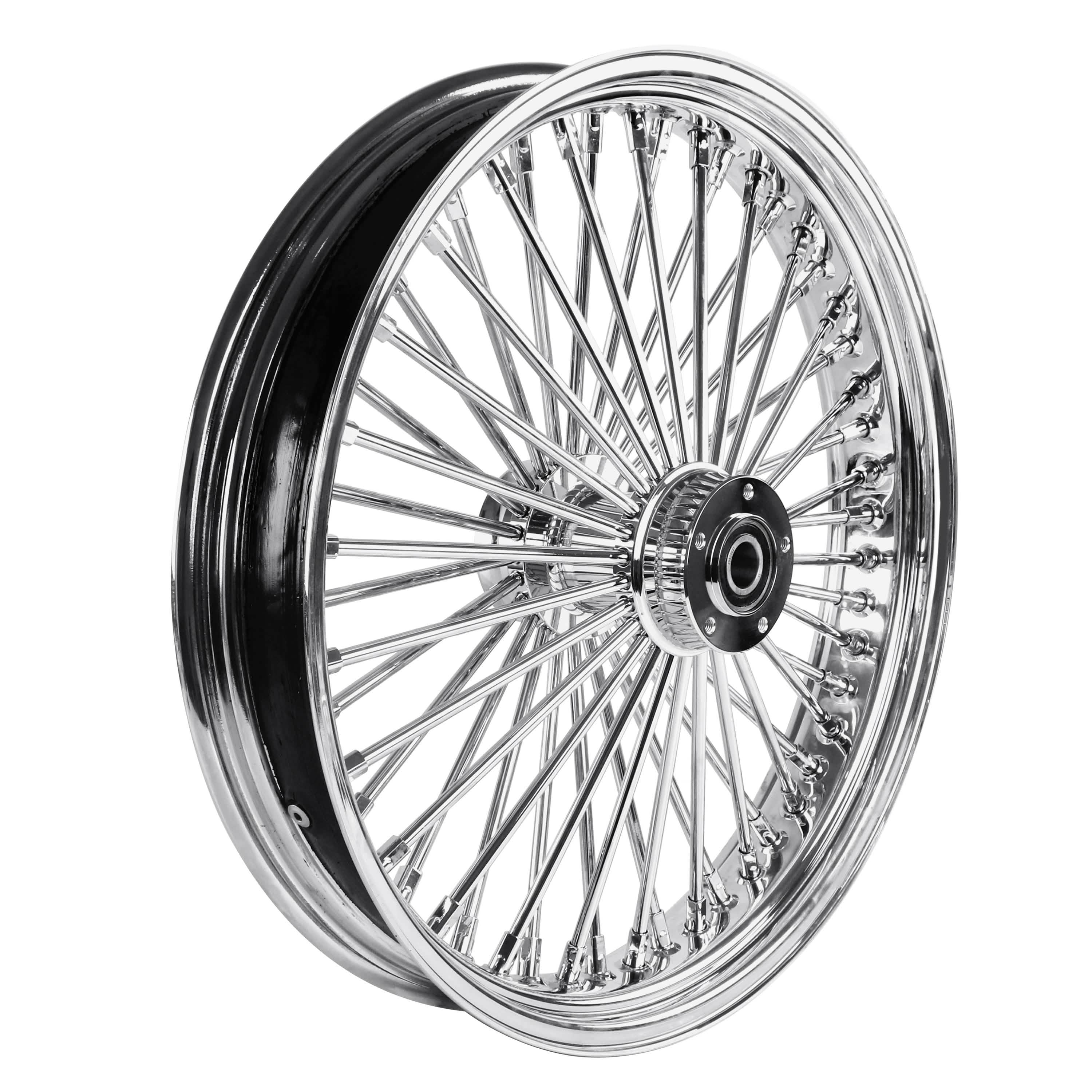 21x3.5" Harley Touring Front Dual Disc Wheel 2008-2024 | Chrome Spoke