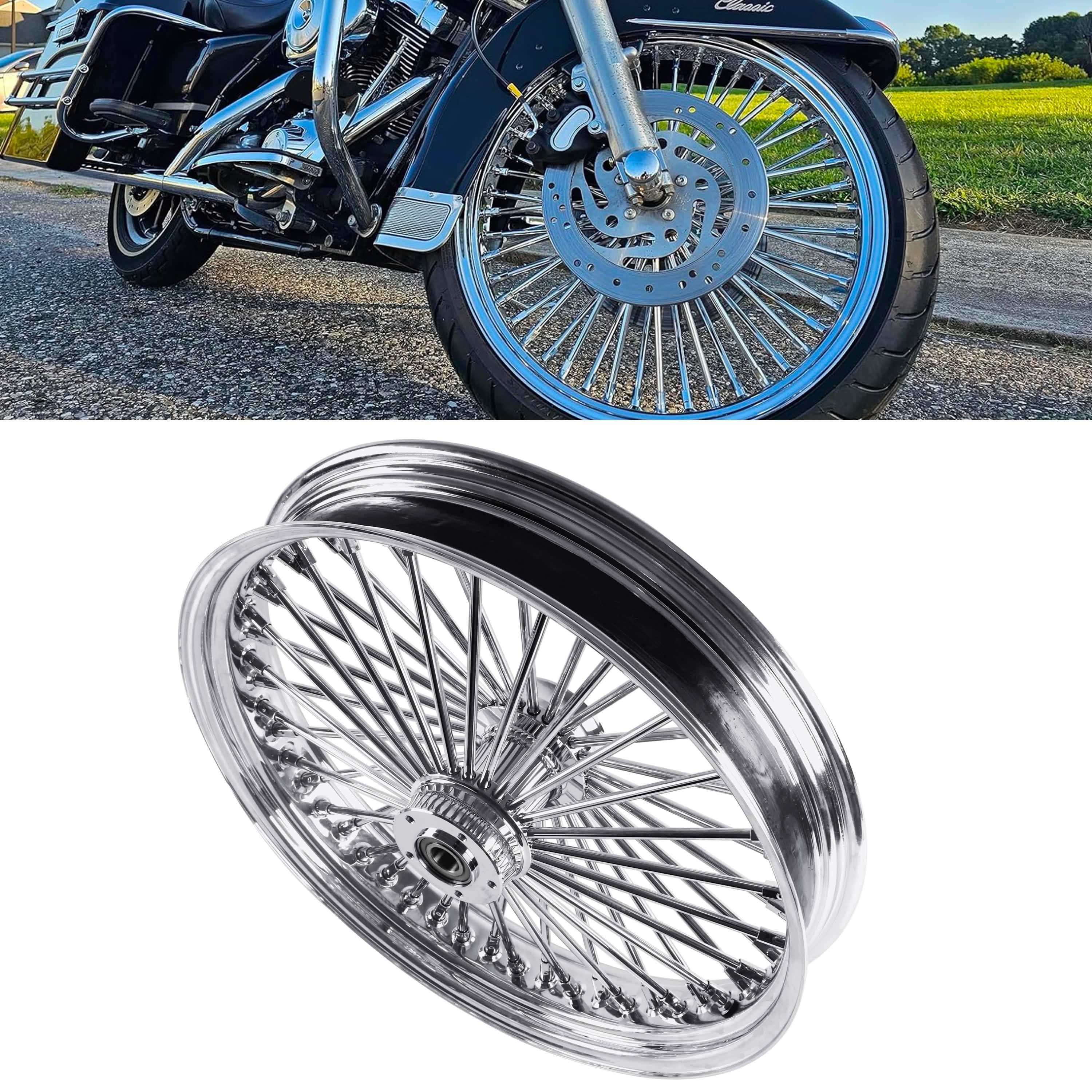 21x3.5" Harley Touring Front Dual Disc Wheel 2008-2024 | Chrome Spoke