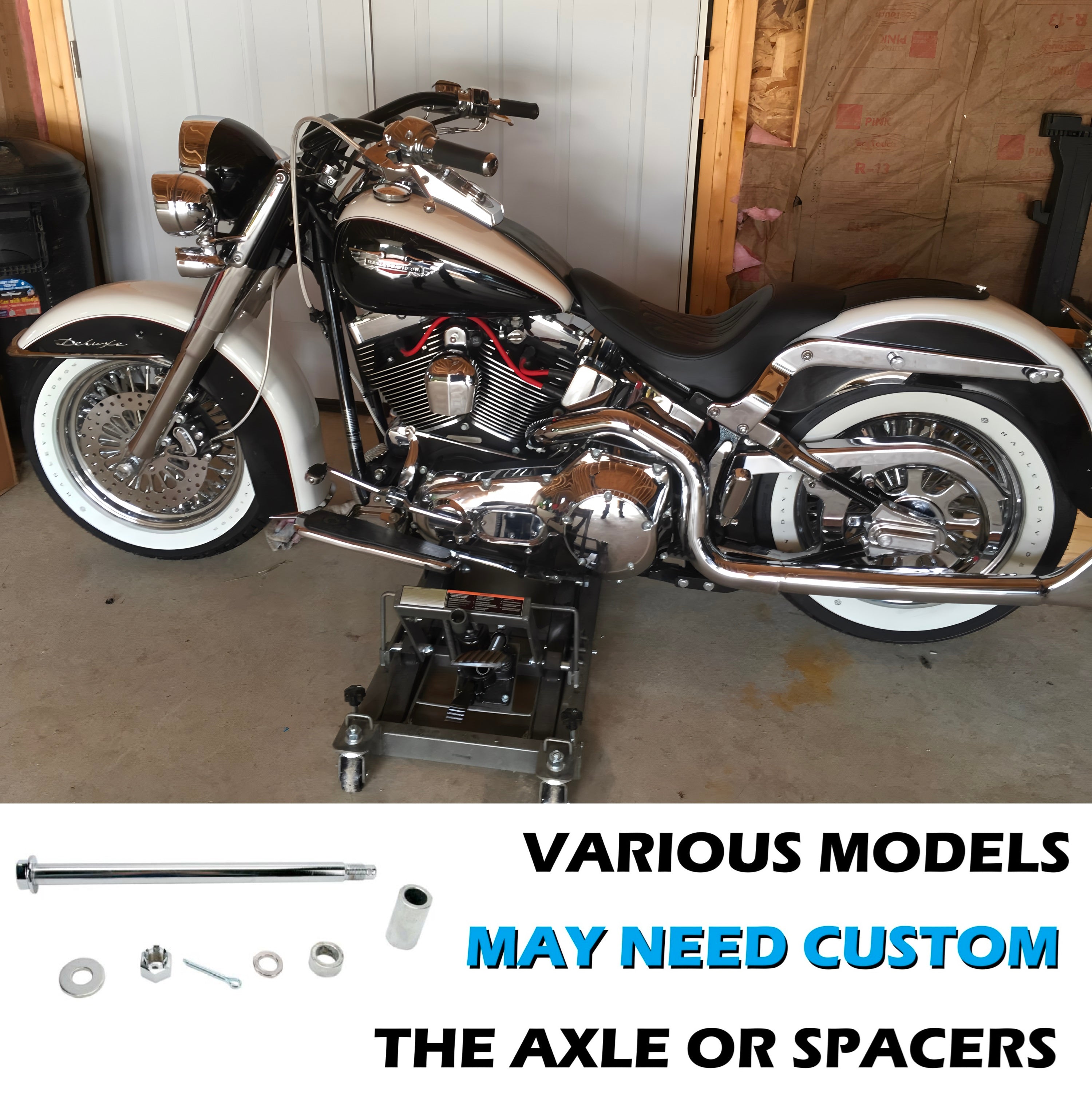16x3.5" Harley Rear Wheel Chrome Fat Spokes 2008-Up | Softail Dyna Sportster