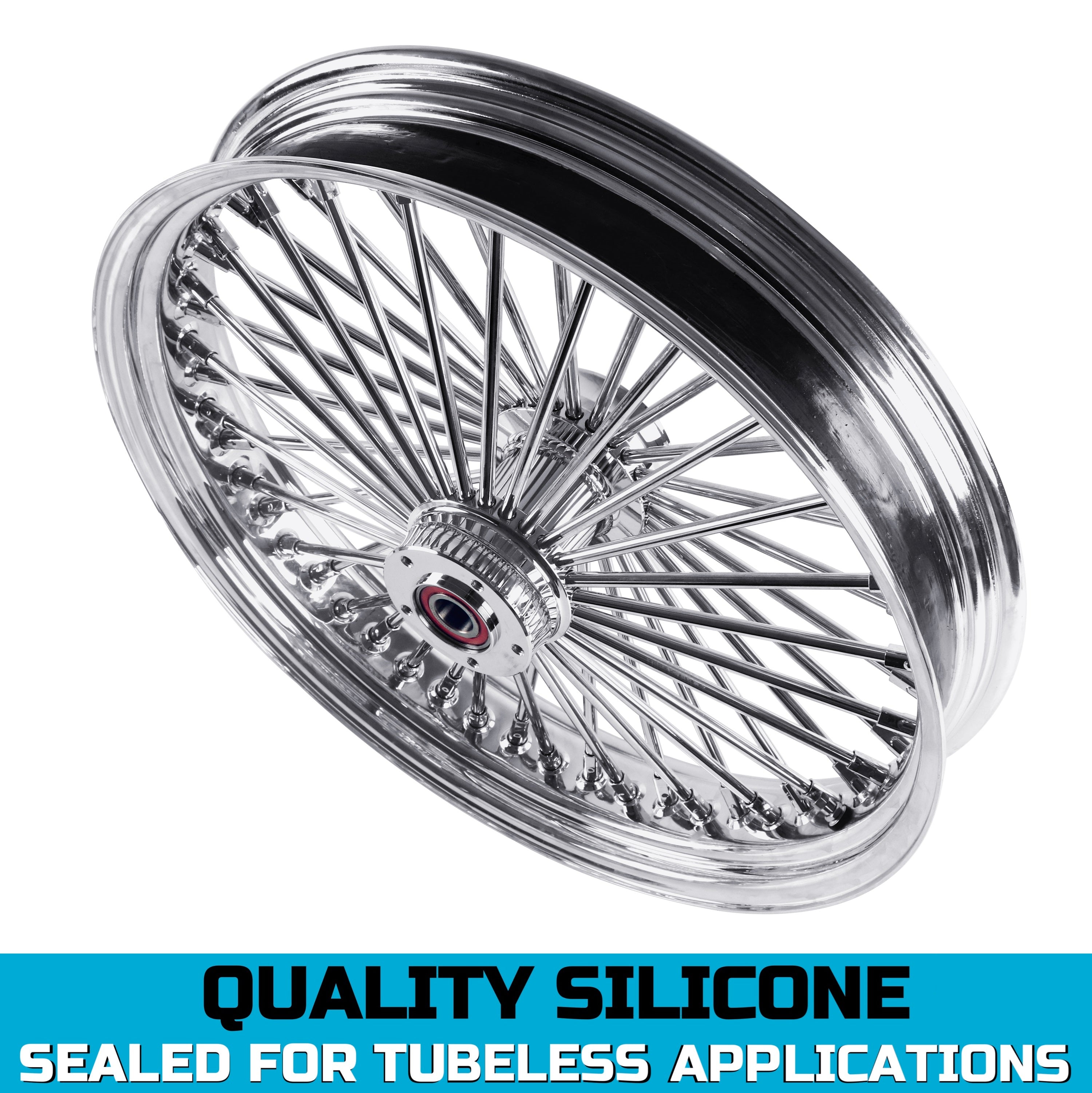 21x3.5" Harley Touring Front Dual Disc Wheel 2008-2024 | Chrome Spoke