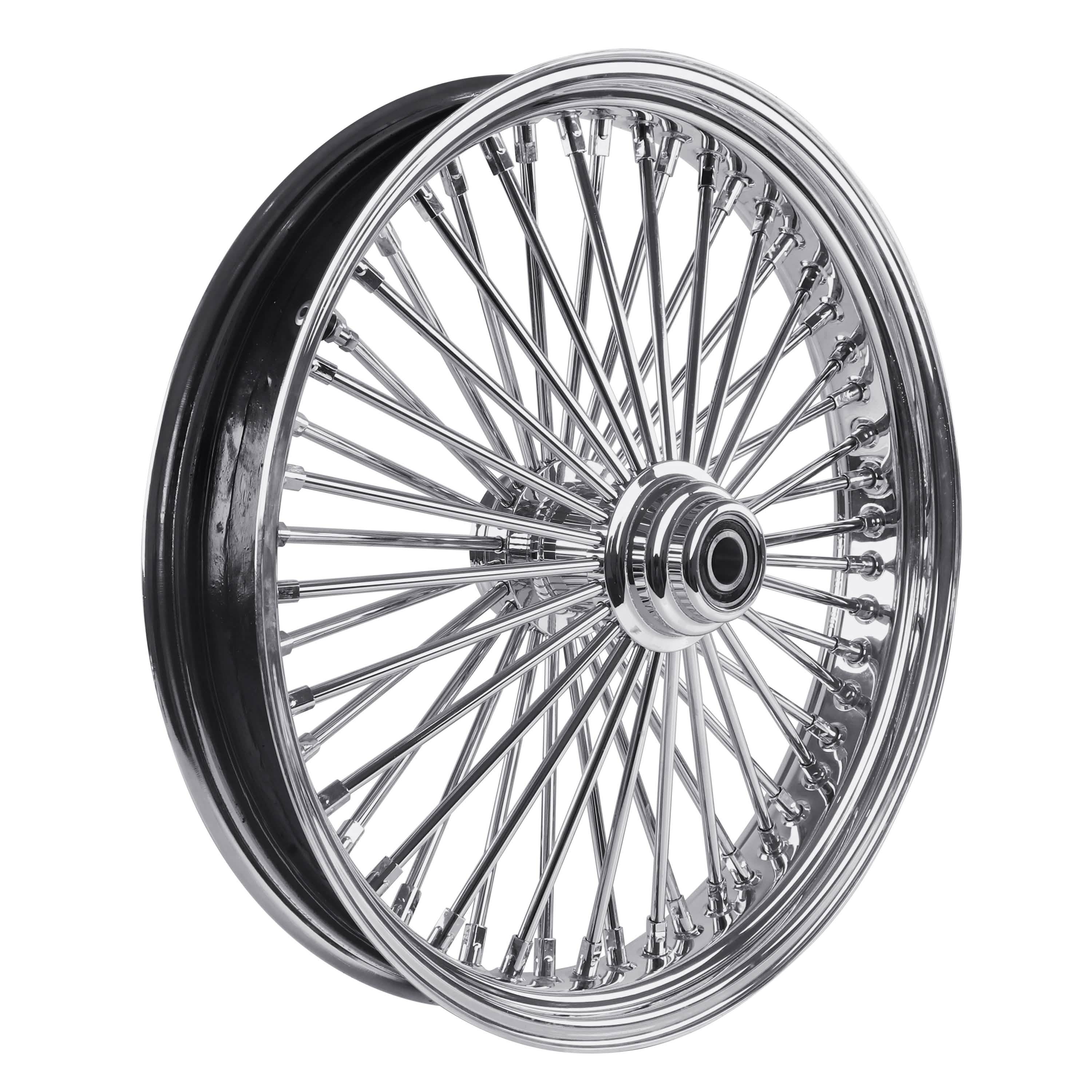 21x3.5" Harley Softail Front Fat Spoke Wheel 2008-Up | Chrome ABS