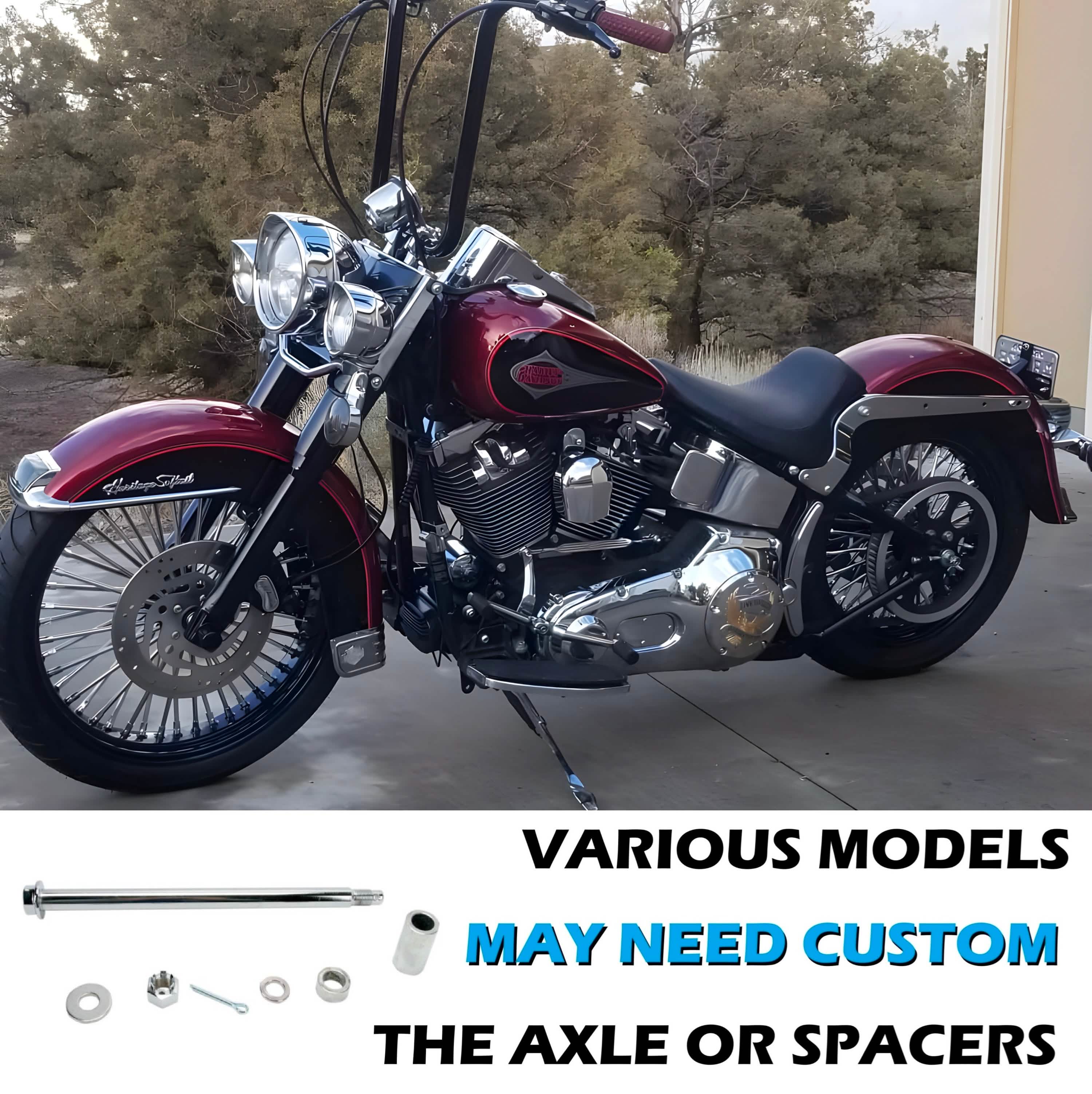 18x4.25" Harley Rear Wheel Chrome Fat Spokes 2000-2007 | Touring Softail Dyna